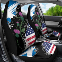 Scottish-American Heritage Month Car Seat Cover Proud Scottish American Heritage