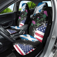 Scottish-American Heritage Month Car Seat Cover Proud Scottish American Heritage