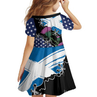 Scottish-American Heritage Month Family Matching Off Shoulder Maxi Dress and Hawaiian Shirt Proud Scottish American Heritage