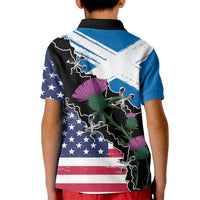 Scottish-American Heritage Month Kid Polo Shirt Proud Scottish American Heritage