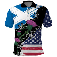Scottish-American Heritage Month Polo Shirt Proud Scottish American Heritage
