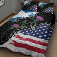Scottish-American Heritage Month Quilt Bed Set Proud Scottish American Heritage