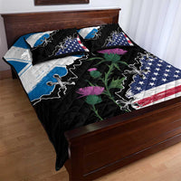 Scottish-American Heritage Month Quilt Bed Set Proud Scottish American Heritage