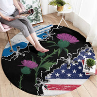 Scottish-American Heritage Month Round Carpet Proud Scottish American Heritage