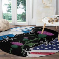 Scottish-American Heritage Month Round Carpet Proud Scottish American Heritage