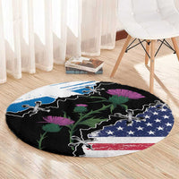 Scottish-American Heritage Month Round Carpet Proud Scottish American Heritage