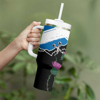 Scottish-American Heritage Month Tumbler With Handle Proud Scottish American Heritage