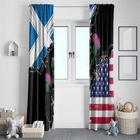 Scottish-American Heritage Month Window Curtain Proud Scottish American Heritage