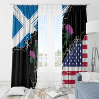 Scottish-American Heritage Month Window Curtain Proud Scottish American Heritage