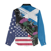 Scottish-American Heritage Month Women Casual Shirt Proud Scottish American Heritage