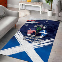 USA Scotland Flag Area Rug My Nation My Heritage