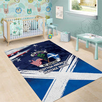 USA Scotland Flag Area Rug My Nation My Heritage