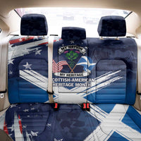 USA Scotland Flag Back Car Seat Cover My Nation My Heritage