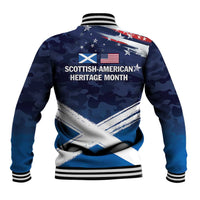 USA Scotland Flag Baseball Jacket My Nation My Heritage