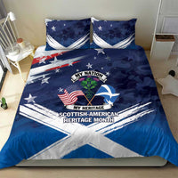 USA Scotland Flag Bedding Set My Nation My Heritage