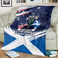 USA Scotland Flag Blanket My Nation My Heritage