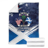 USA Scotland Flag Blanket My Nation My Heritage