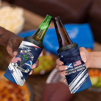 USA Scotland Flag 4 in 1 Can Cooler Tumbler My Nation My Heritage