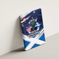 USA Scotland Flag Canvas Wall Art My Nation My Heritage