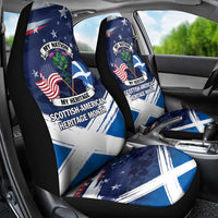 USA Scotland Flag Car Seat Cover My Nation My Heritage