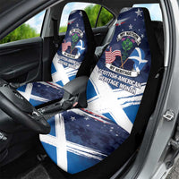 USA Scotland Flag Car Seat Cover My Nation My Heritage