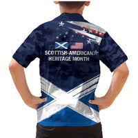 USA Scotland Flag Family Matching Mermaid Dress and Hawaiian Shirt My Nation My Heritage