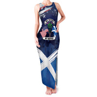 USA Scotland Flag Family Matching Tank Maxi Dress and Hawaiian Shirt My Nation My Heritage