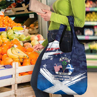 USA Scotland Flag Grocery Bag My Nation My Heritage