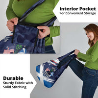 USA Scotland Flag Grocery Bag My Nation My Heritage