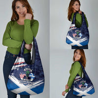 USA Scotland Flag Grocery Bag My Nation My Heritage