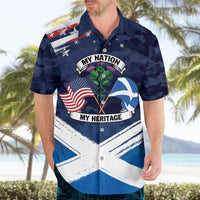USA Scotland Flag Hawaiian Shirt My Nation My Heritage
