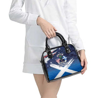 USA Scotland Flag Shoulder Handbag My Nation My Heritage