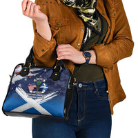 USA Scotland Flag Shoulder Handbag My Nation My Heritage