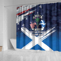 USA Scotland Flag Shower Curtain My Nation My Heritage
