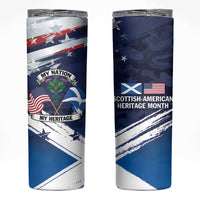 USA Scotland Flag Skinny Tumbler My Nation My Heritage