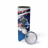 USA Scotland Flag Skinny Tumbler My Nation My Heritage
