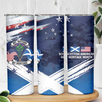 USA Scotland Flag Skinny Tumbler My Nation My Heritage