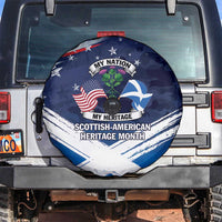 USA Scotland Flag Spare Tire Cover My Nation My Heritage