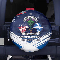 USA Scotland Flag Spare Tire Cover My Nation My Heritage