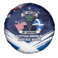 USA Scotland Flag Spare Tire Cover My Nation My Heritage