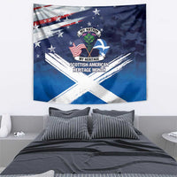 USA Scotland Flag Tapestry My Nation My Heritage