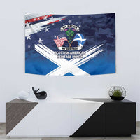USA Scotland Flag Tapestry My Nation My Heritage
