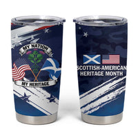 USA Scotland Flag Tumbler Cup My Nation My Heritage