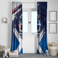 USA Scotland Flag Window Curtain My Nation My Heritage