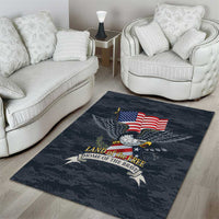 Brave Souls Remembered Patriotic Military Tribute Art Area Rug