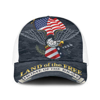 Brave Souls Remembered Patriotic Military Tribute Art Baseball Net Cap