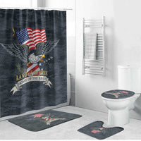 Brave Souls Remembered Patriotic Military Tribute Art Bathroom Set