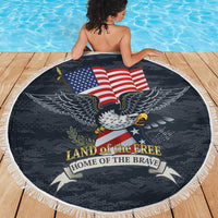 Brave Souls Remembered Patriotic Military Tribute Art Beach Blanket