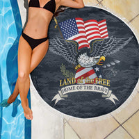 Brave Souls Remembered Patriotic Military Tribute Art Beach Blanket