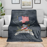 Brave Souls Remembered Patriotic Military Tribute Art Blanket